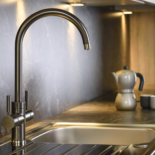 Additional image for 3 In 1 Boiling Water Filtered Kitchen Tap (Graphite).