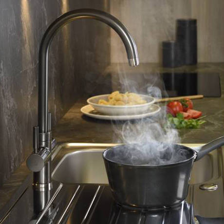 Additional image for 3 In 1 Boiling Water Filtered Kitchen Tap (Graphite).