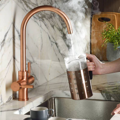 Additional image for 3 In 1 Boiling Water Filtered Kitchen Tap (Urban Copper).