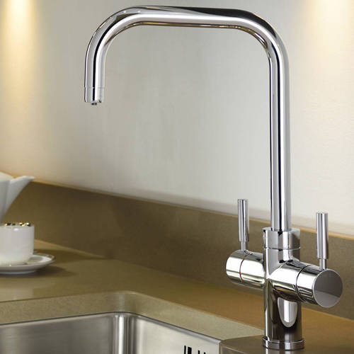 Additional image for 3 In 1 Boiling Water Filtered Kitchen Tap (Chrome).