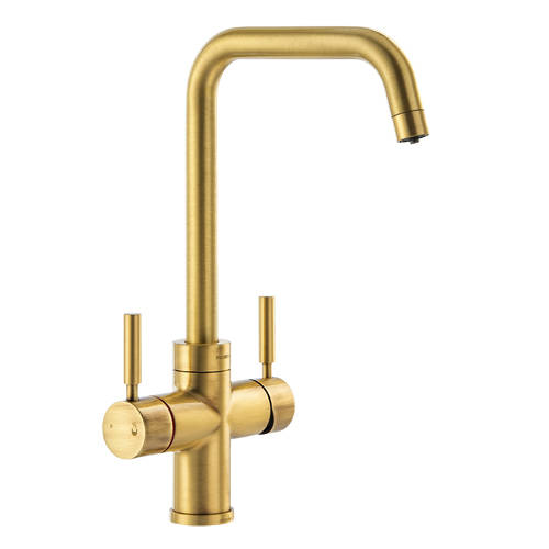 Additional image for 4 In 1 Boiling Water Filtered Kitchen Tap (Brushed Brass).