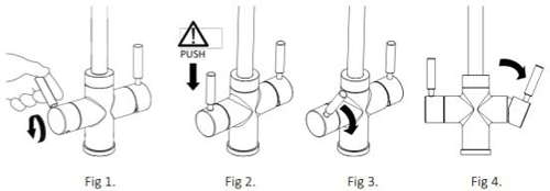 Additional image for 4 In 1 Boiling Water Filtered Kitchen Tap (Brushed Brass).