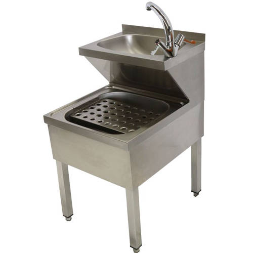 Additional image for Hospital Janitorial Sink With Legs & Mixer Tap 500mm (S Steel).