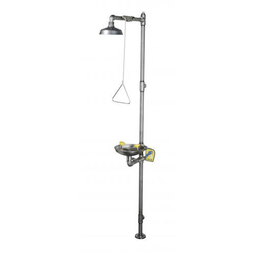 Additional image for Combination Emergency Drench Shower With Column (All Stainless).