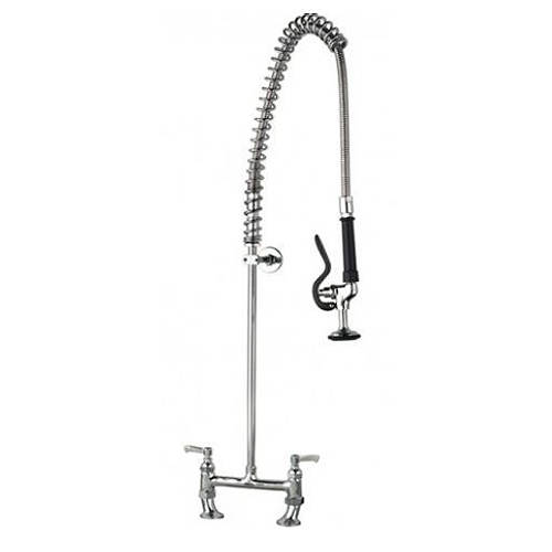 Additional image for Pre Rinse Twin Catering Tap (Chrome).