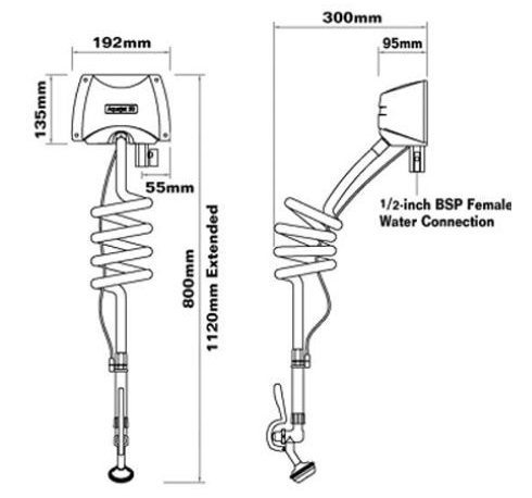 Additional image for Wall Mounted Catering Pre Rinse Spray Unit (WRAS approved)