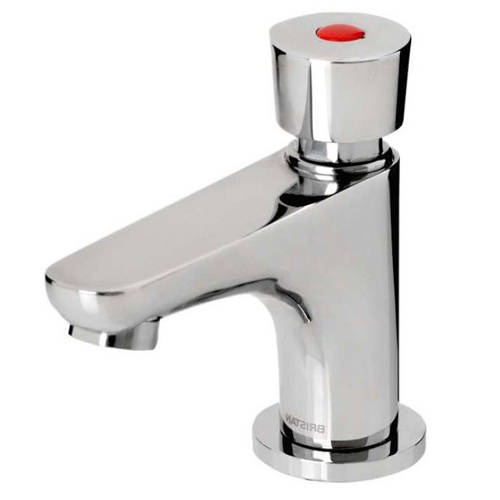 Additional image for Soft Touch Self Closing Basin Tap (Single, Chrome).