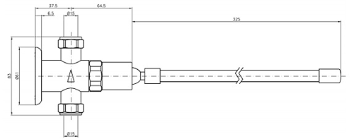 Additional image for Knee Operated Timed Flow Valve (Exposed).