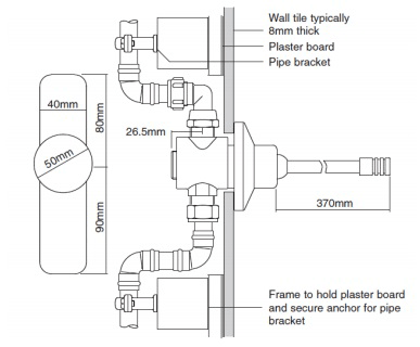 Additional image for Knee Operated Timed Flow Valve (Concealed).