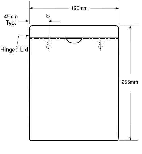 Additional image for Sanitary Towel Waste Bin (Stainless Steel).