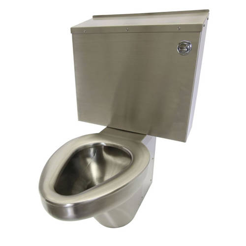 Additional image for Close Coupled Toilet & Cistern (Stainless Steel).