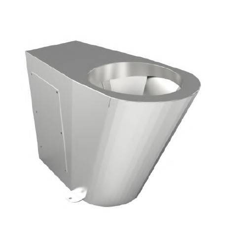 Additional image for Back To Wall  Disabled Toilet Pan (Stainless Steel).