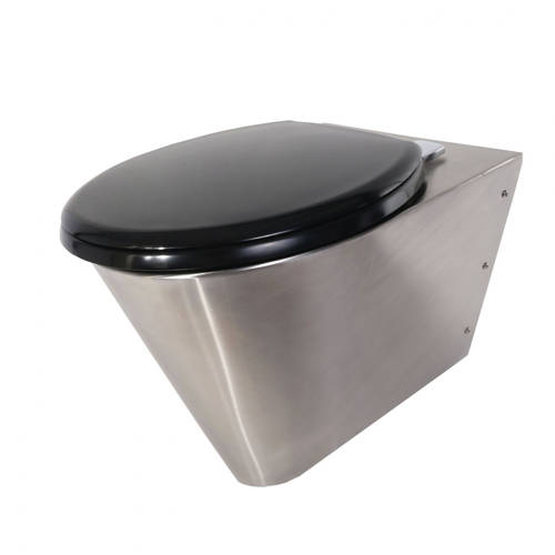 Additional image for Wall Mounted Toilet Pan (Stainless Steel).