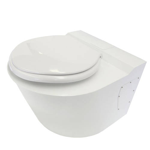 Additional image for Bariatric Back To Wall Toilet Pan (White, 1000kg Load).