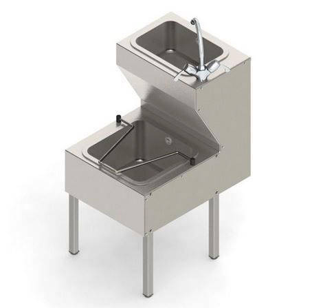 Additional image for Combined Janitorial Sink With Legs  449mm (Stainless Steel).
