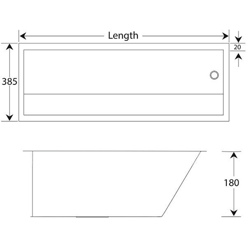 Additional image for Inset Wash Trough 1150mm (Stainless Steel).