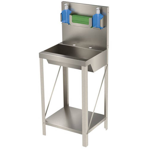 Additional image for Freestanding Hospital Wash Basin Unit (Stainless Steel).