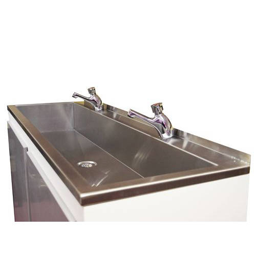 Additional image for Sit On Wash Trough With Tap Ledge 1500mm (Stainless Steel).