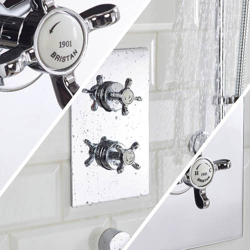 Additional image for Thermostatic Shower Pack With Slide Rail Kit (Chrome).