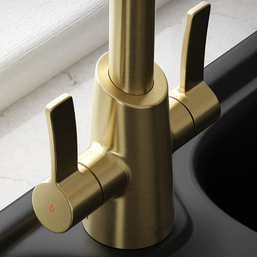 Additional image for Easyfit Mixer Kitchen Tap (Brushed Brass).