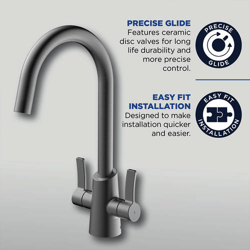 Additional image for Easyfit Mixer Kitchen Tap (Gunmetal).