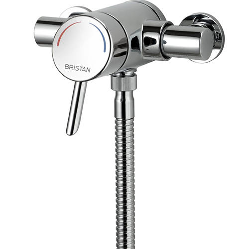 Additional image for Exposed Thermostatic Shower Valve With Slide Rail Kit (Chrome).