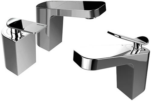 Additional image for Mono Basin & 2 Hole Bath Filler Tap Pack (Chrome).