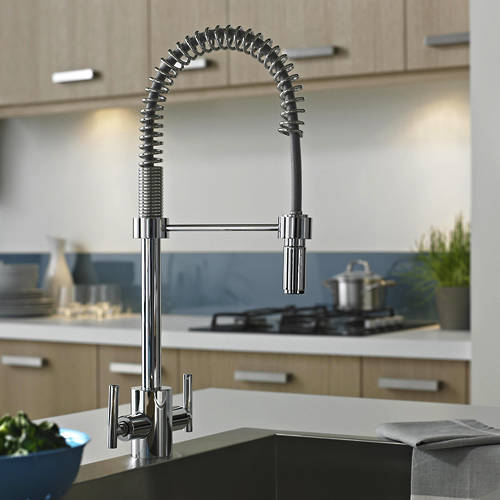 Additional image for Artisan Mixer Kitchen Tap With Pull Out Spray (Chrome).