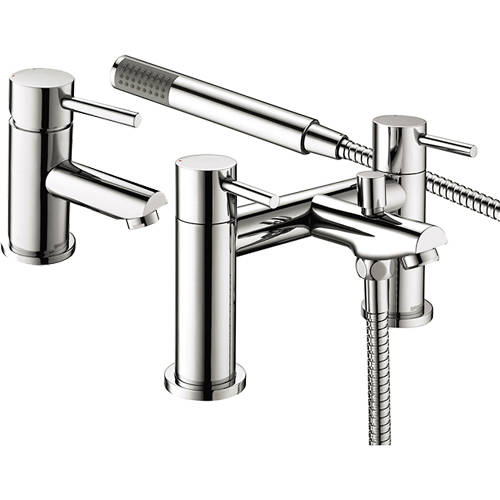 Additional image for Basin & Bath Shower Mixer Tap Pack (Chrome).