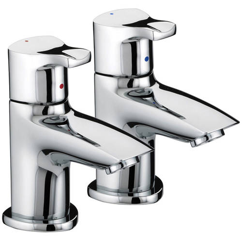 Additional image for Eco Basin Taps With 4 Litres Flow Limit (Pair, Chrome).