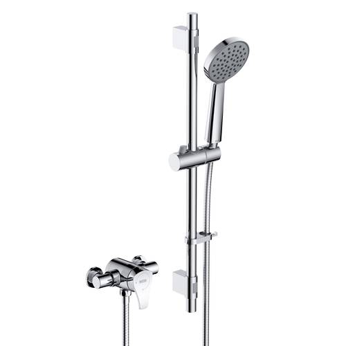 Additional image for Mini Exposed Shower Valve & Slide Rail Kit (Chrome).