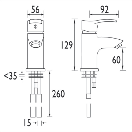 Additional image for Basin & Bidet Tap Pack With Wastes (Chrome).