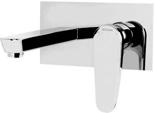 Additional image for Wall Mounted Basin & Bath Filler Tap Pack (Chrome).