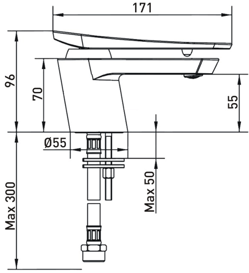 Additional image for Mono Basin & Wall Mounted Bath Filler Tap Pack (Chrome).