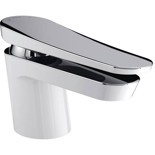 Additional image for 1 Hole Bath Filler Tap (White & Chrome).