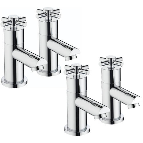 Additional image for Basin & Bath Taps Pack (Pair, Chrome).