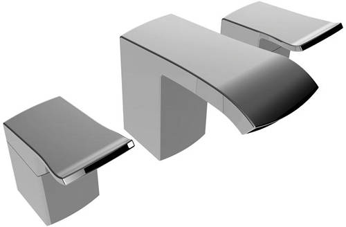 Additional image for Mono Basin & 3 Hole Bath Filler Tap Pack (Chrome).