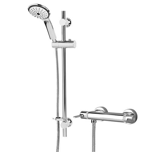 Additional image for Exposed Bar Shower Valve & Slide Rail Kit (Chrome).