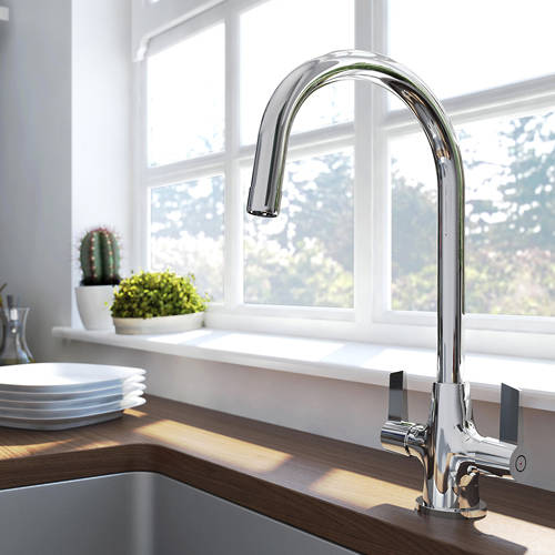 Additional image for Easy Fit Echo Mixer Kitchen Tap (TAP ONLY, Chrome).