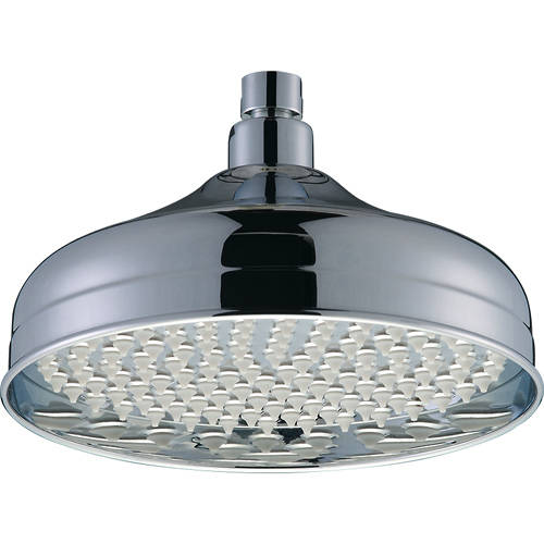 Additional image for Traditional Round Shower Head (200mm, Chrome).
