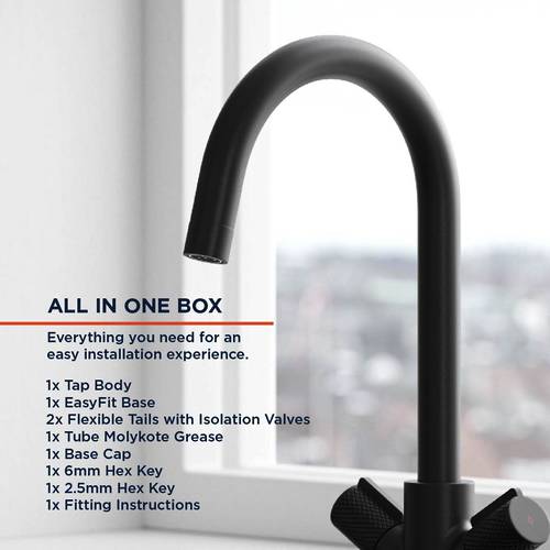 Additional image for Easyfit Mixer Kitchen Tap (Matt Black).
