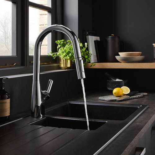Additional image for Gallery Pro Kitchen Tap With Pull Out Spray (Chrome).