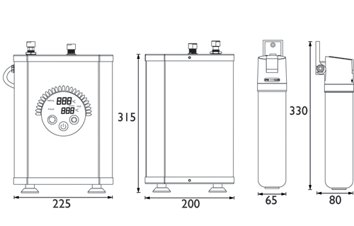 Additional image for 3 In 1 Instant Boiling Water Kitchen Tap (Chrome).