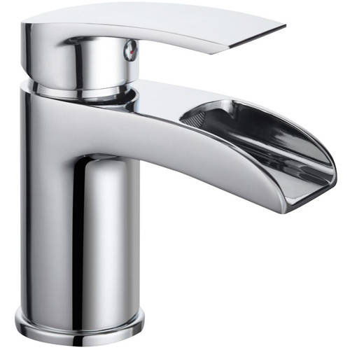 Additional image for Waterfall Mono Basin Mixer Tap (Chrome).