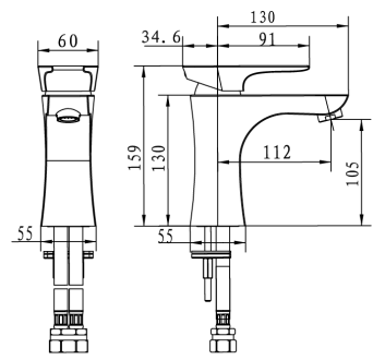 Additional image for 1 Hole Bath Filler Tap (Chrome).