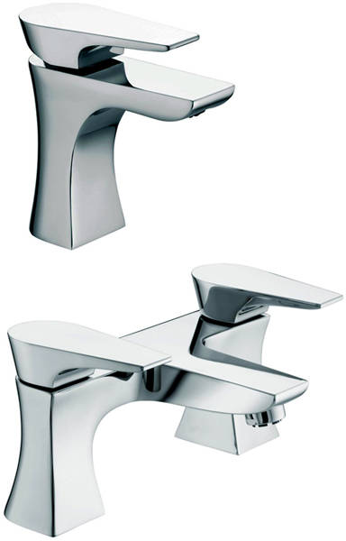 Additional image for Mono Basin & Bath Filler Taps Pack (Chrome).