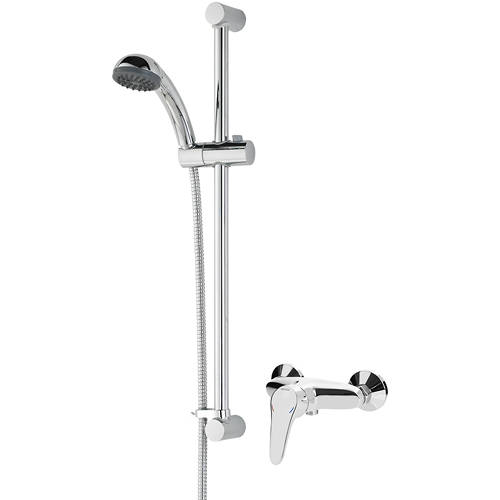 Additional image for Exposed Manual Shower Valve & Slide Rail Kit (Chrome).