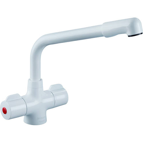 Additional image for Manhattan Easy Fit Mixer Kitchen Tap (White).