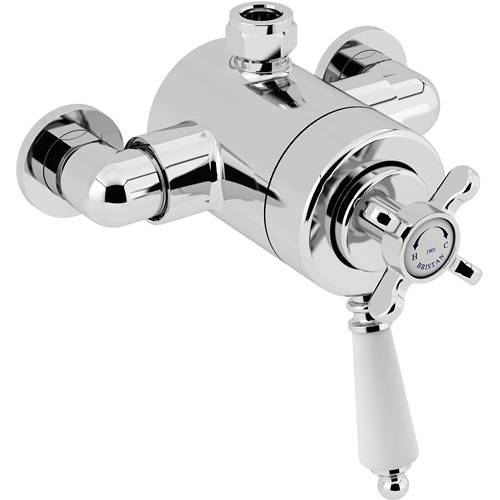 Additional image for Exposed Shower Valve With Dual Controls (1 Outlet, Chrome).