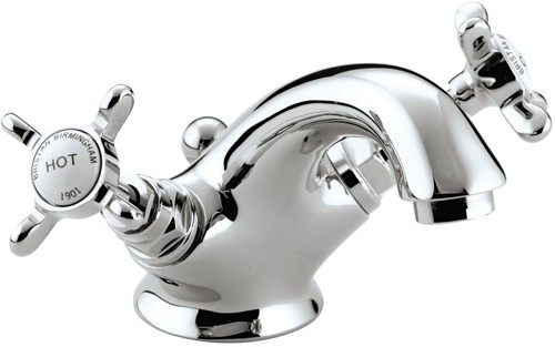 Additional image for Basin Mixer Tap & Pop Up Waste, Chrome Plated. NBASCCD